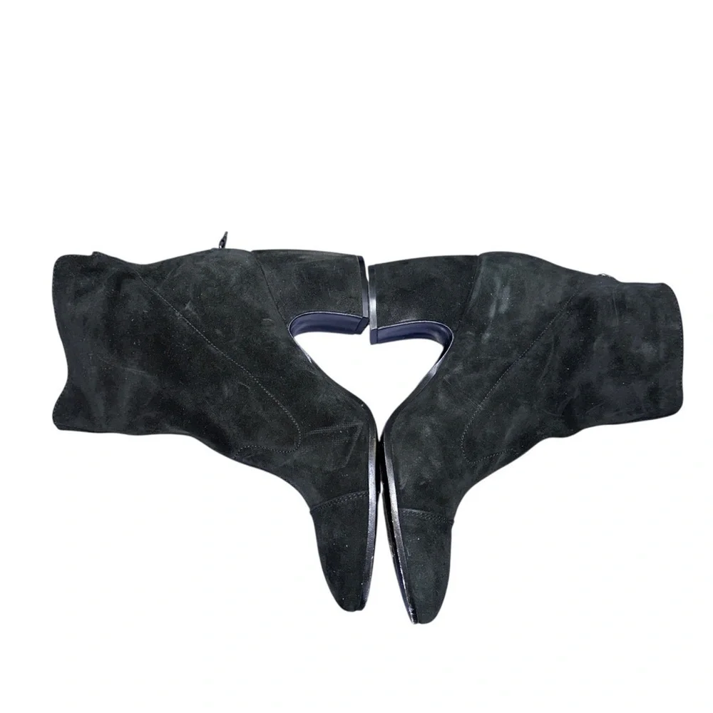Alberto Fermani Dark Gray Suede Ankle Boots